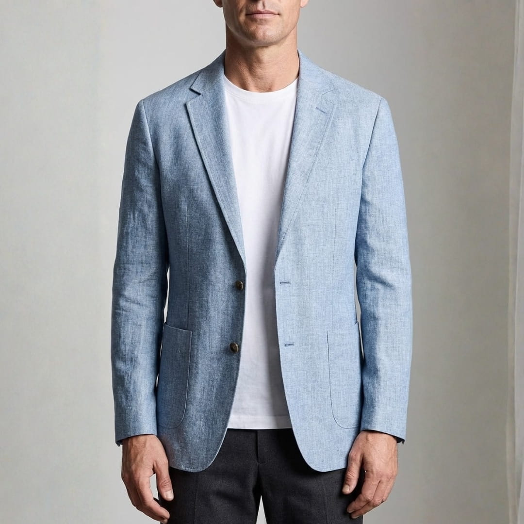 Giuseppe Linen Blazer — Breathable Tailored Casual Summer Jacket
