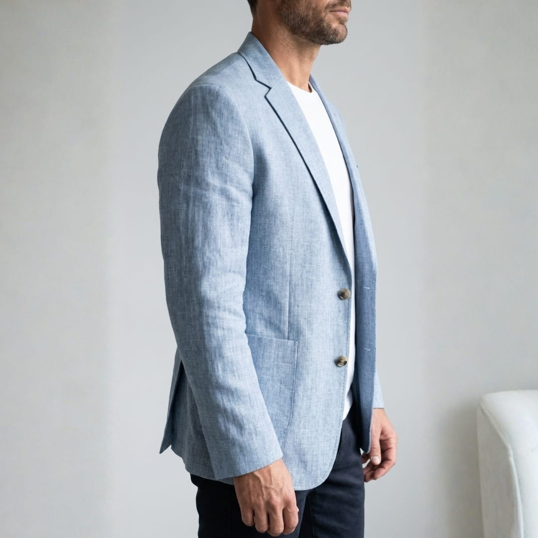 Giuseppe Linen Blazer — Breathable Tailored Casual Summer Jacket
