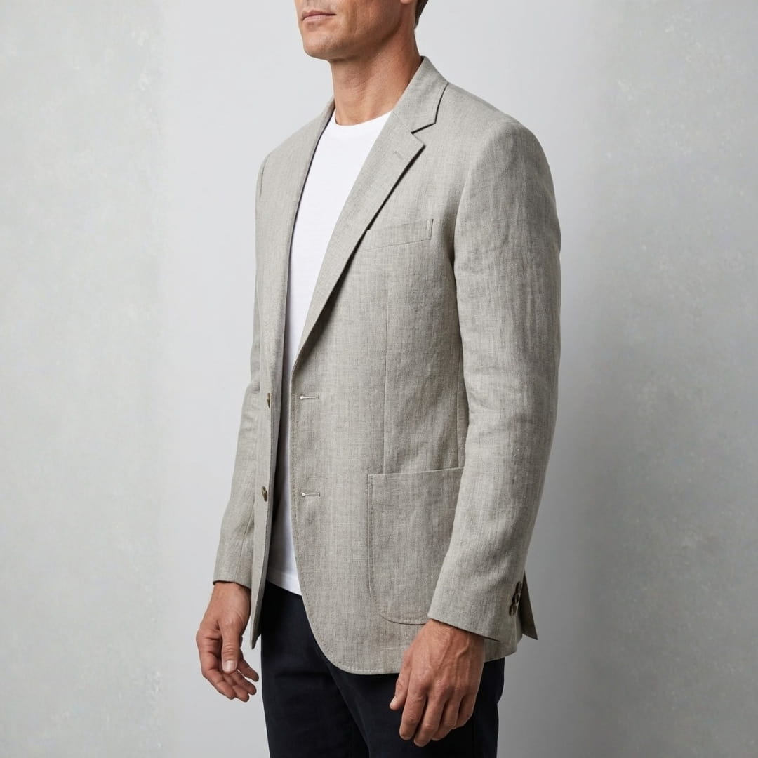 Giuseppe Linen Blazer — Breathable Tailored Casual Summer Jacket