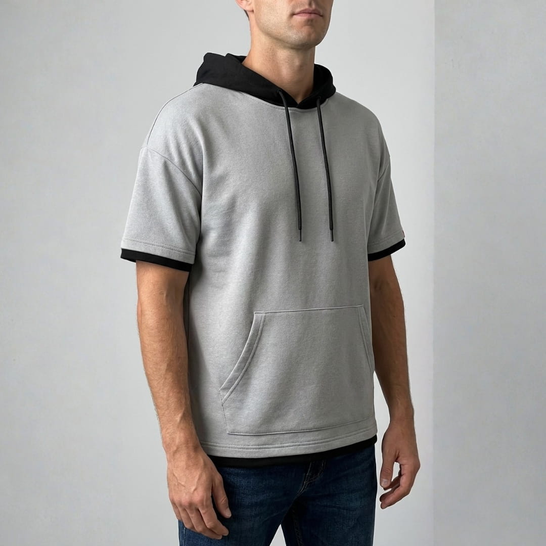 Luigi Peruvian Cotton Hooded T-Shirt — Lightweight Breathable Casual Top