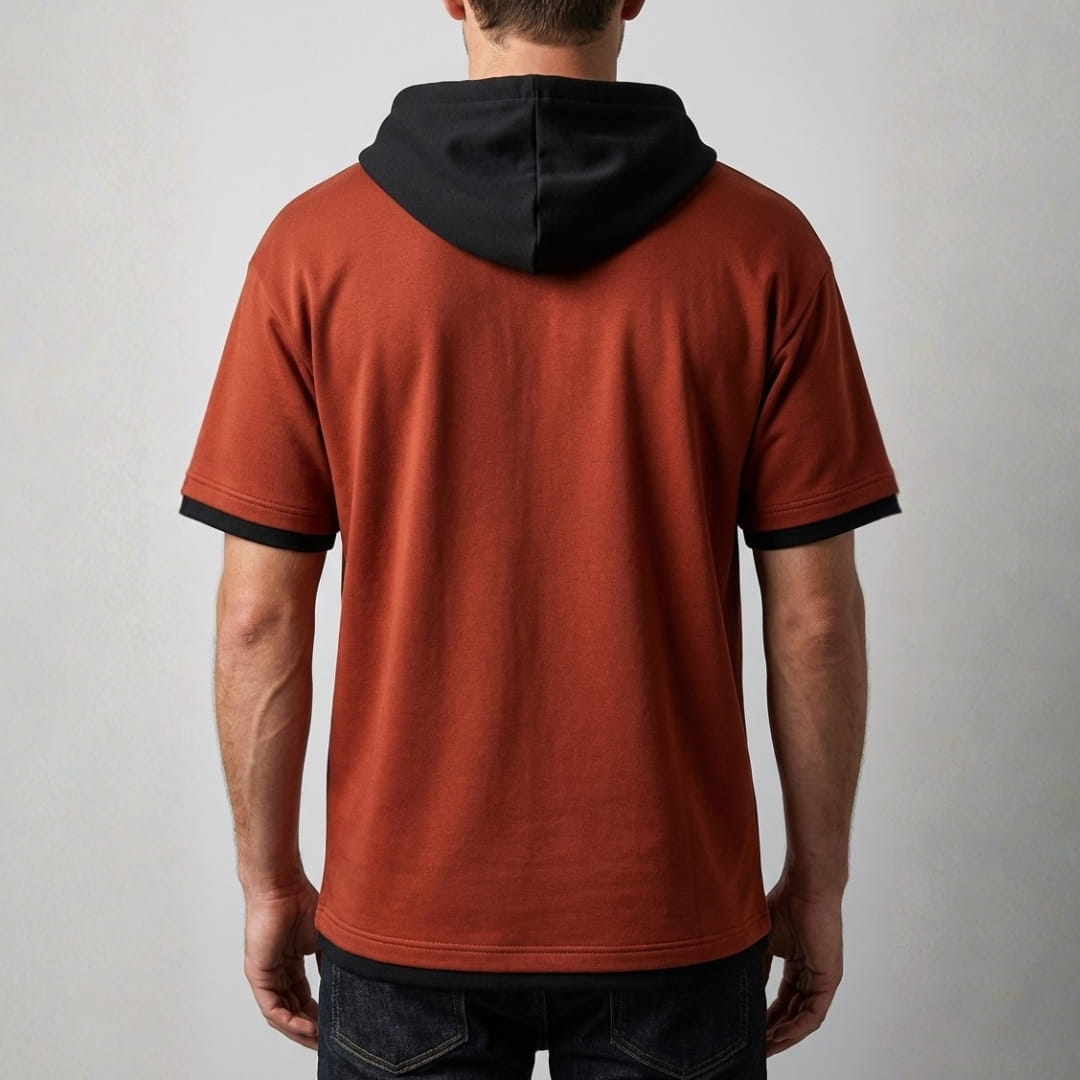 Luigi Peruvian Cotton Hooded T-Shirt — Lightweight Breathable Casual Top