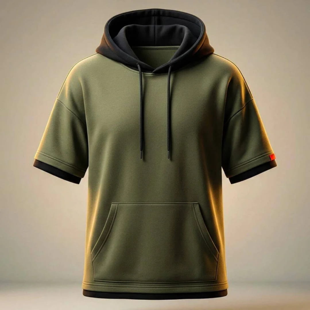 Luigi Peruvian Cotton Hooded T-Shirt — Lightweight Breathable Casual Top