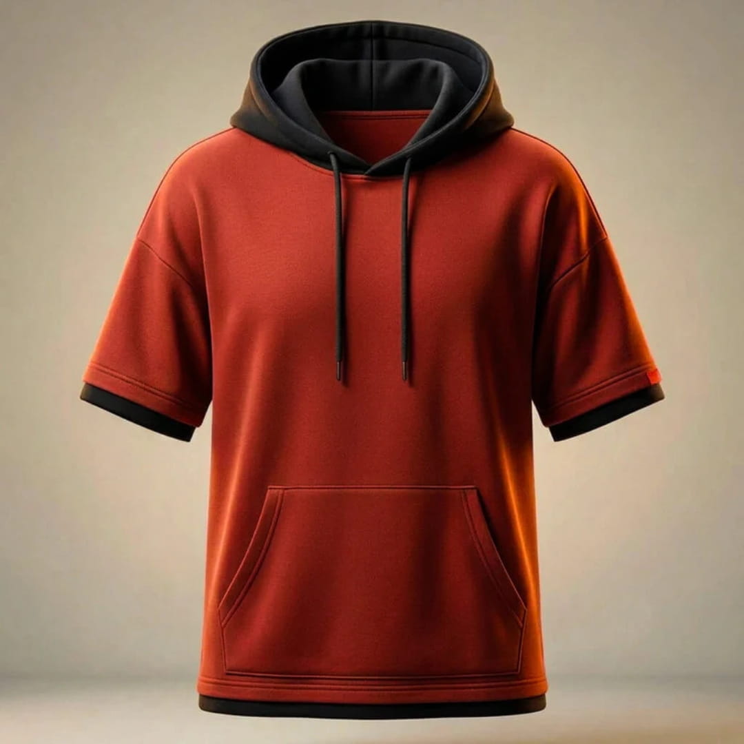 Luigi Peruvian Cotton Hooded T-Shirt — Lightweight Breathable Casual Top