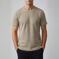 Klaus Textured Knit Crewneck T-Shirt – Lightweight Breathable Casual Shirt