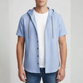 Mannuel Cotton Linen Hoodie Shirt — Relaxed Fit Soft Casual Layer