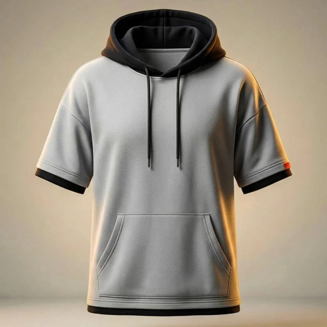 Luigi Peruvian Cotton Hooded T-Shirt — Lightweight Breathable Casual Top