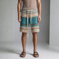 Ivan Braided Cotton Beach Shorts – Casual Summer Drawstring Shorts