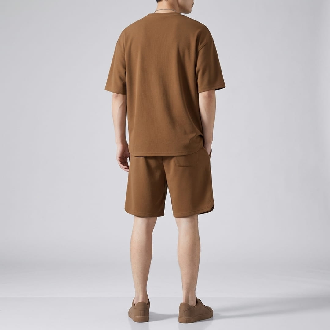 Rafael Cotton Blend Lounge Set — Breathable Two-Piece Casual Outfit