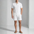 Kenneth Textured Summer Two-Piece Set — Casual Shirt Shorts Outfit Set