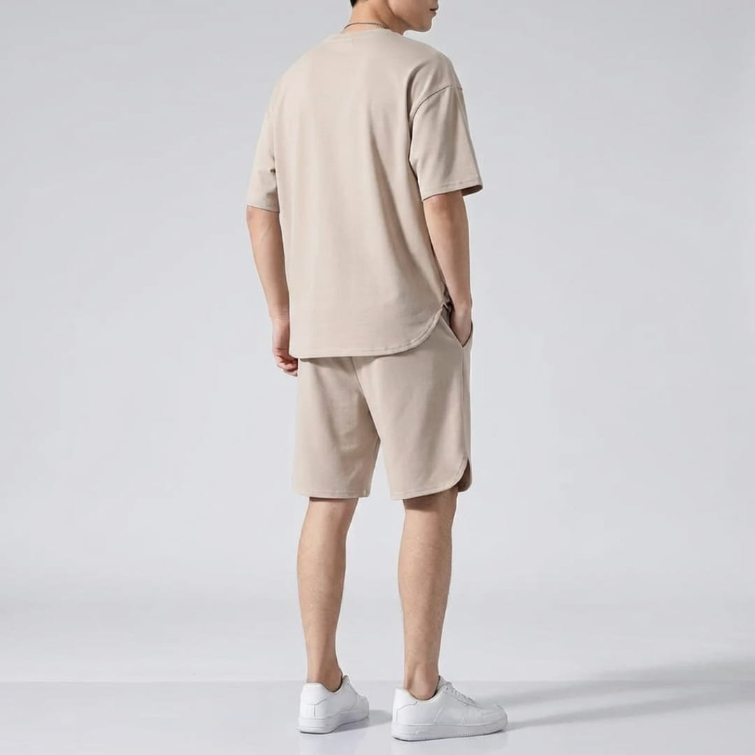 Rafael Cotton Blend Lounge Set — Breathable Two-Piece Casual Outfit
