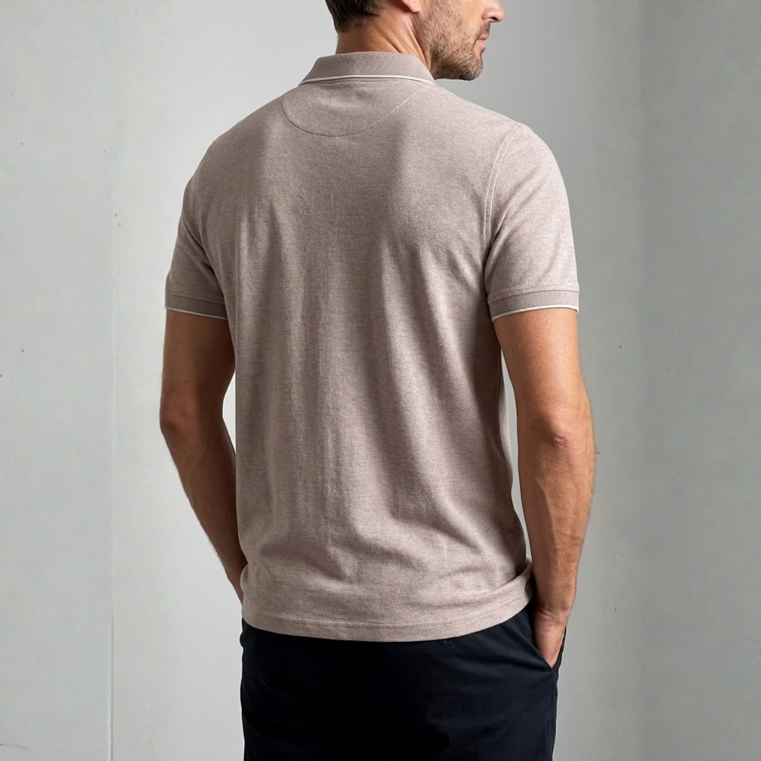 Eric Performance Quarter Zip Polo Shirt – Stretch Smart Fit Casual Shirt