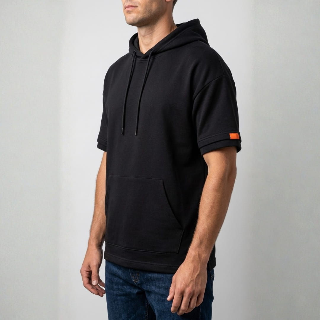 Luigi Peruvian Cotton Hooded T-Shirt — Lightweight Breathable Casual Top