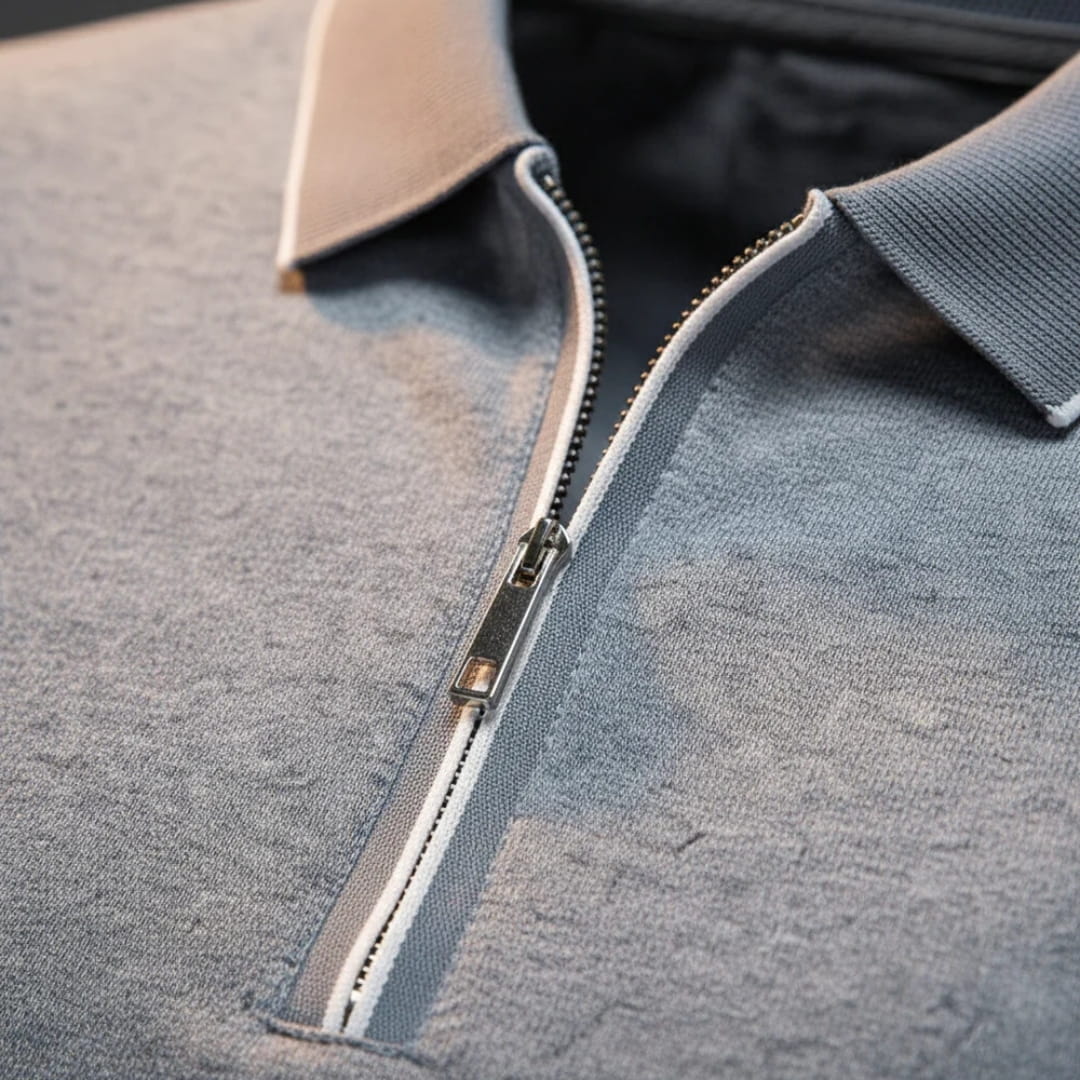 Eric Performance Quarter Zip Polo Shirt – Stretch Smart Fit Casual Shirt