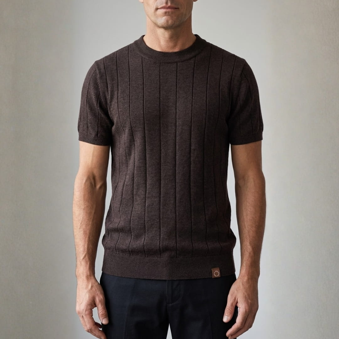 Harold Premium Cotton T-Shirt — Breathable Lightweight Textured Casual Shirt
