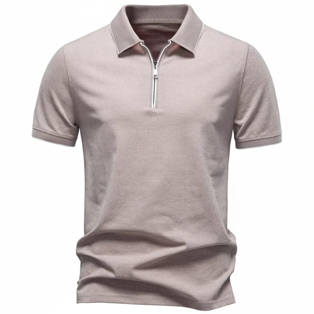 Eric Performance Quarter Zip Polo Shirt – Stretch Smart Fit Casual Shirt