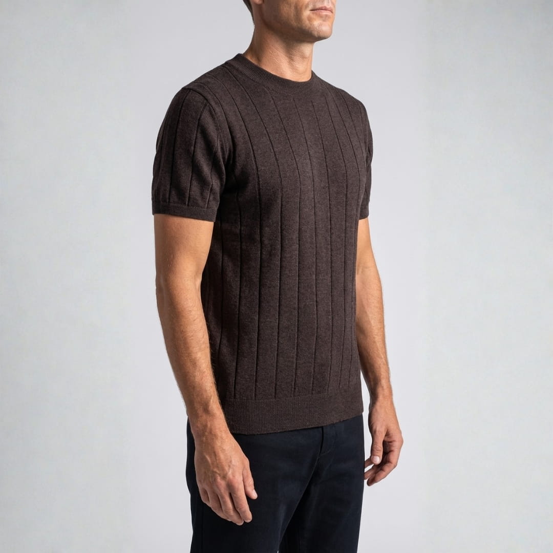 Harold Premium Cotton T-Shirt — Breathable Lightweight Textured Casual Shirt