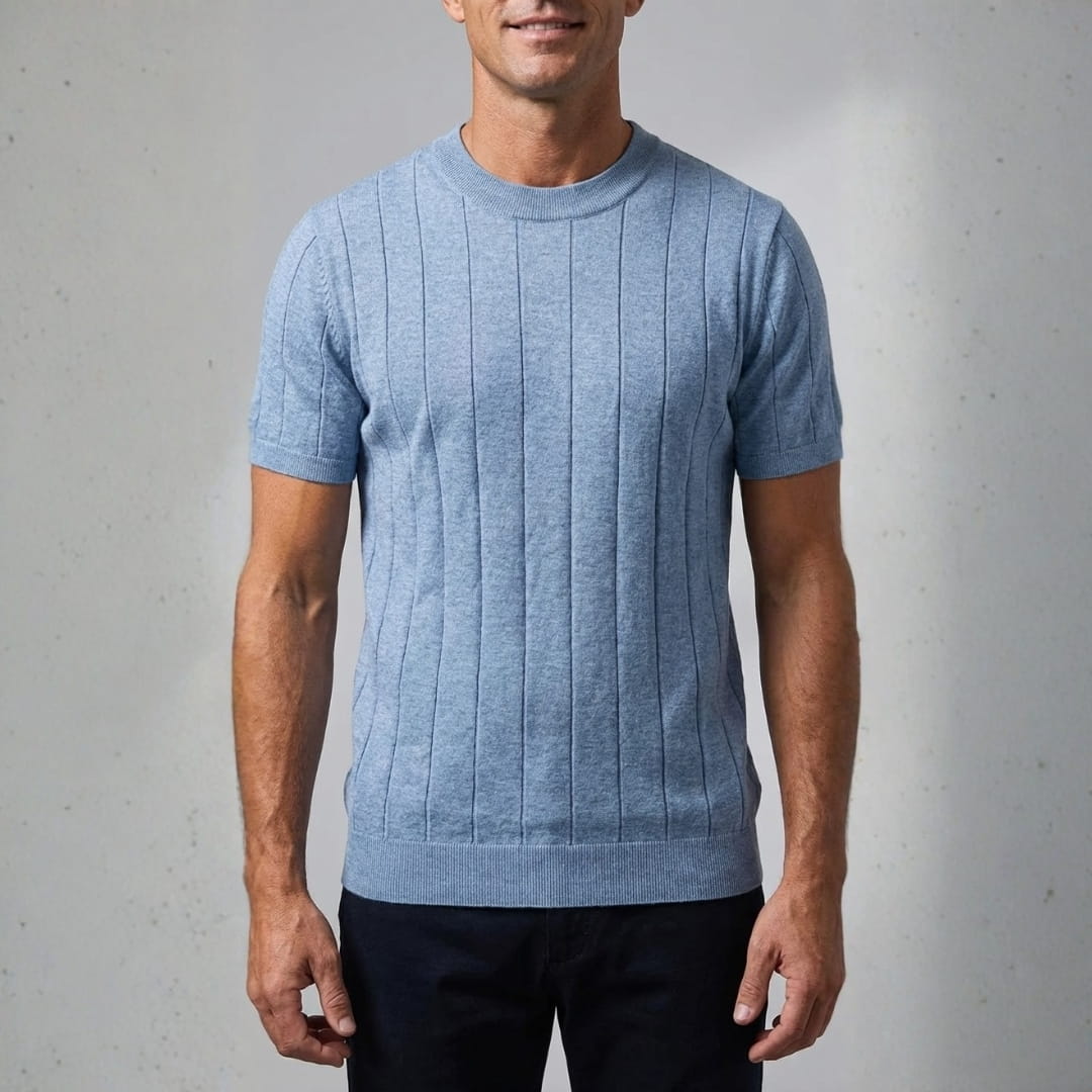 Harold Premium Cotton T-Shirt — Breathable Lightweight Textured Casual Shirt