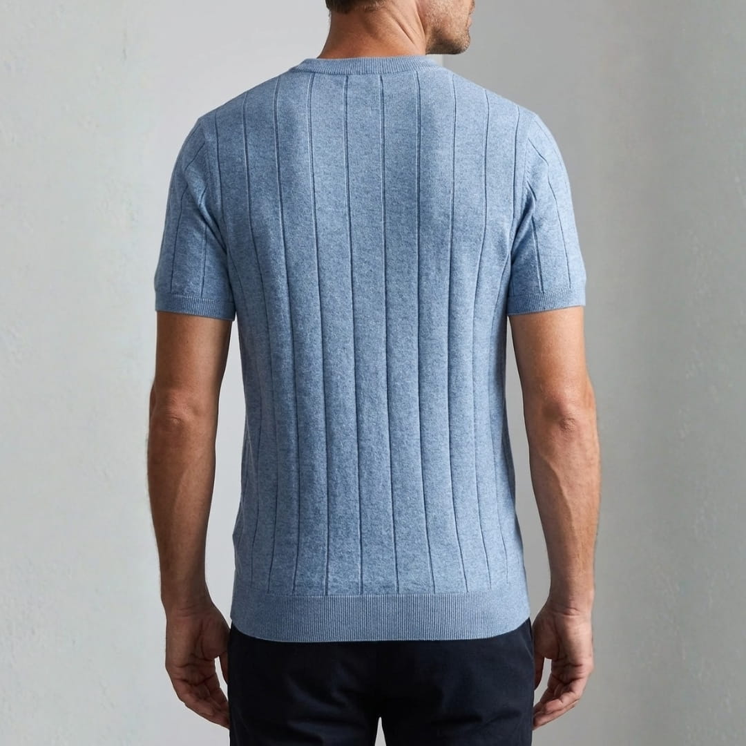 Harold Premium Cotton T-Shirt — Breathable Lightweight Textured Casual Shirt