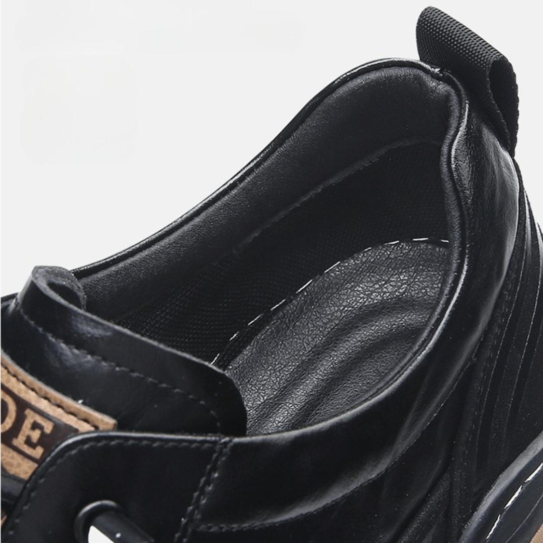 Miguel Men’s Leather Sneakers – Oil-Dipped Durable Fit