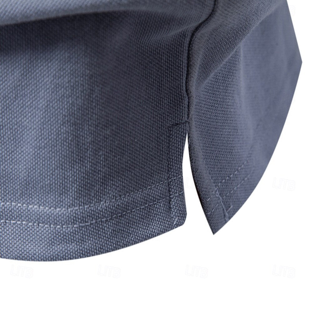 Elias Men's Floral Knit Polo Shirt