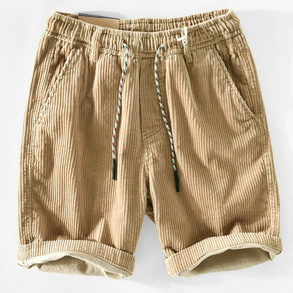 Arnel Soft Corduroy Elasticated Shorts – Relaxed Fit Summer Shorts