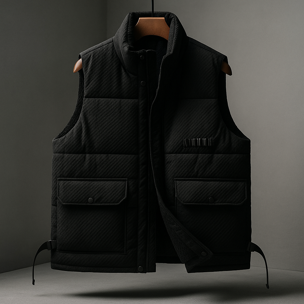 Balthazar Men’s Terra Vest – Water-Repellent Textured Outerwear