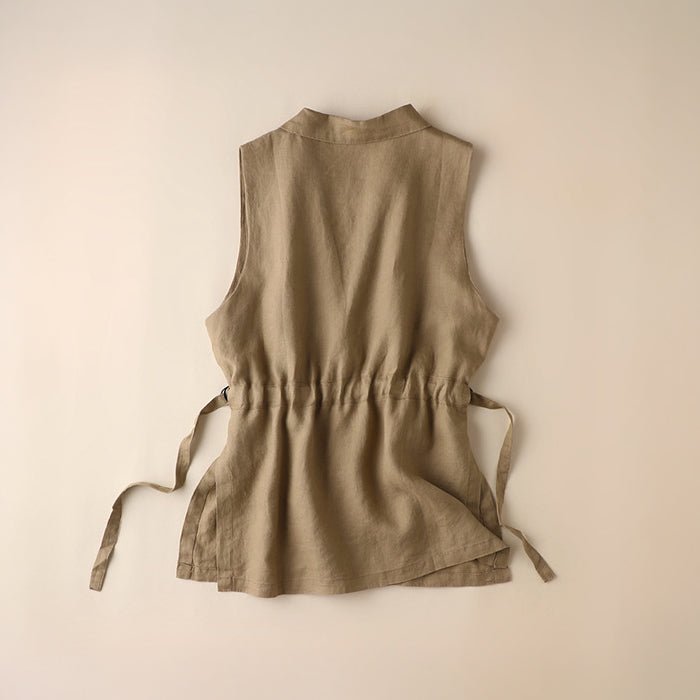 Tatum Tailored Linen Vest