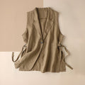 Tatum Tailored Linen Vest