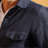 Men's Linen Lapel Single Breasted Jacket