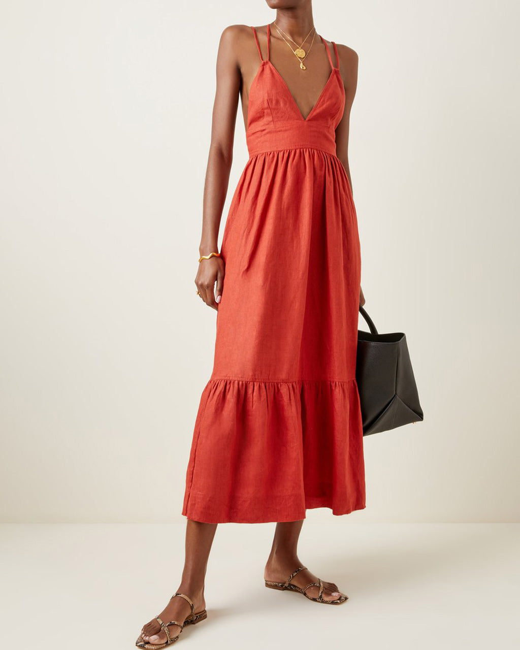 Chic Backless Lace-Up Dress